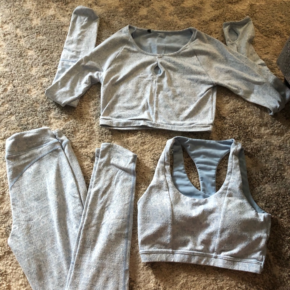 Light Blue Gymshark Set